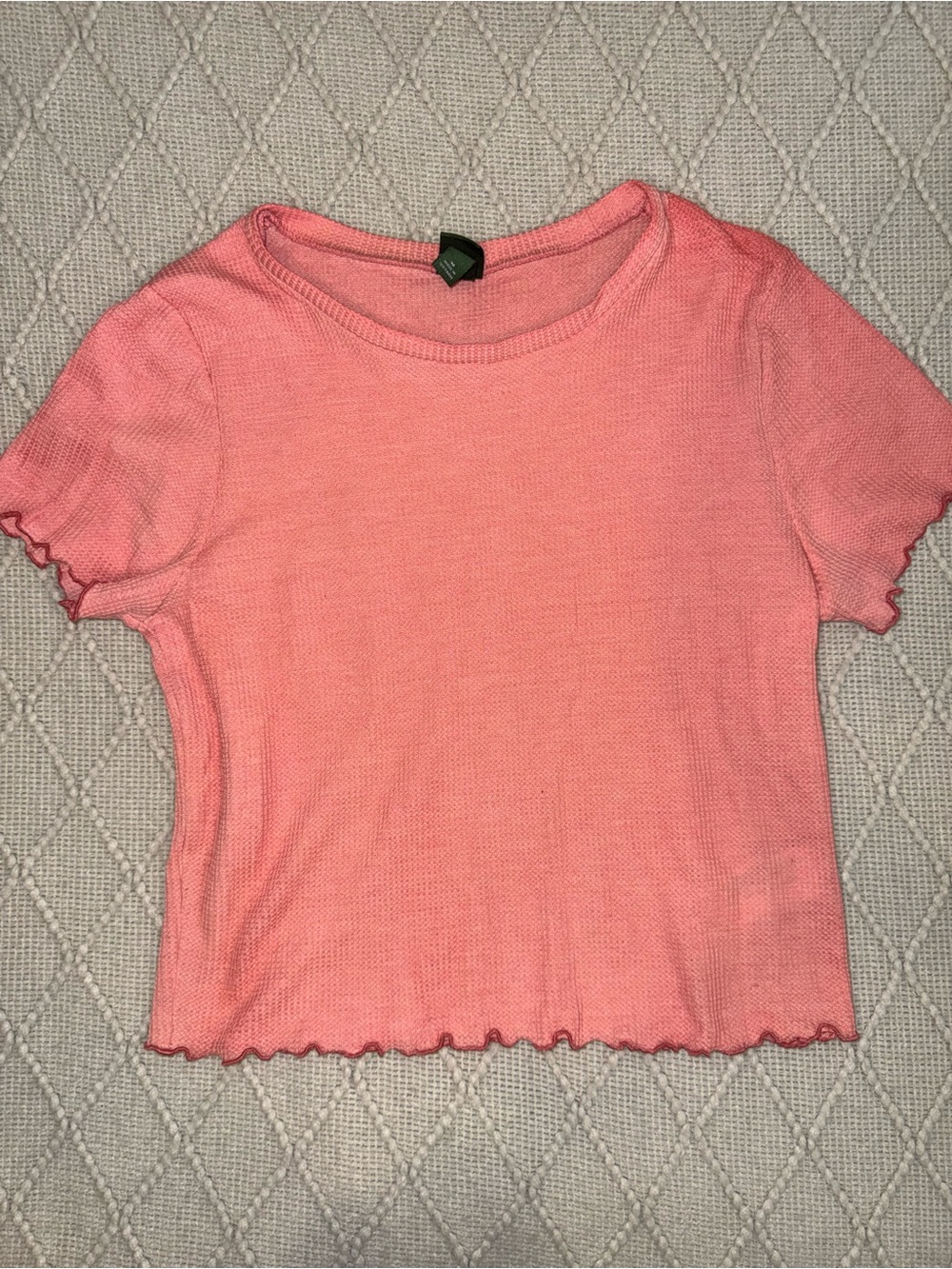 wild fable Pink Ribbed Crewneck Crop Top M